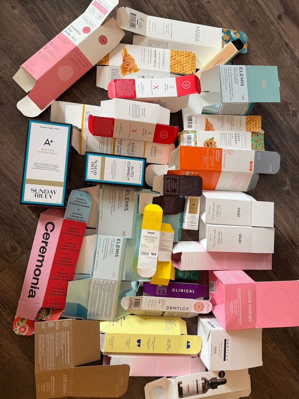 Empty boxes. no products